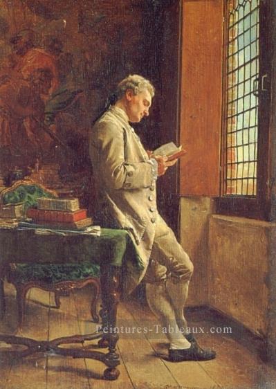 Le lecteur en blanc classique Jean Louis Ernest Meissonier Peintures à l'huile